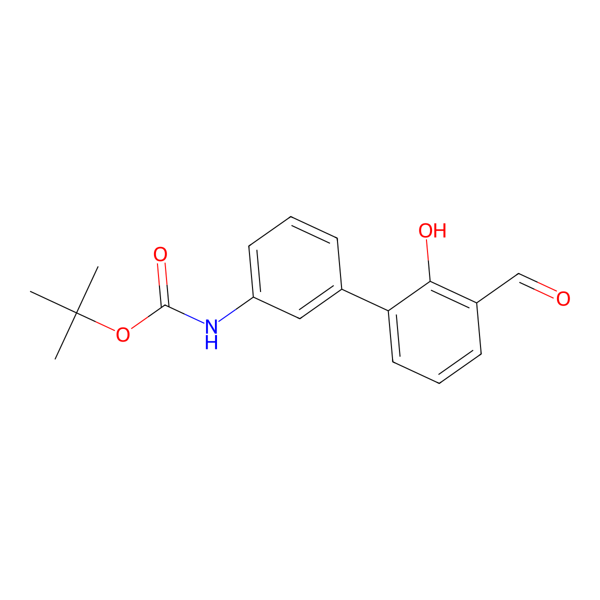 6-(3-BOC-Aminophenyl)-2-formylphenol molecular structure, CAS 1261925-99-8