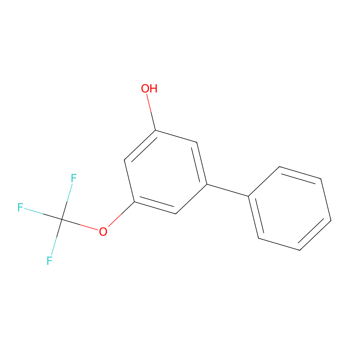 5-Phenyl-3-trifluoromethoxyphenol molecular structure, CAS 1261926-25-3