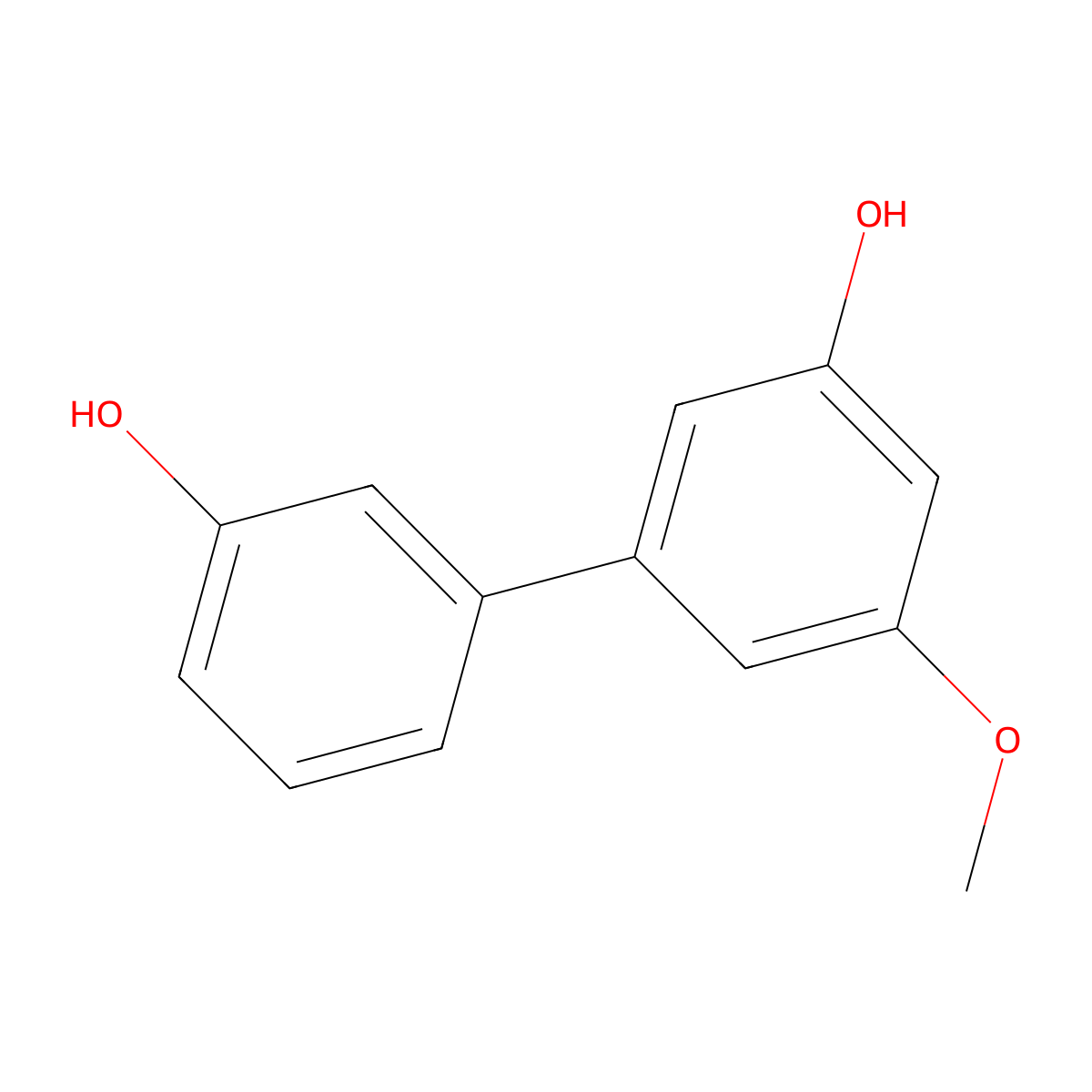 5-Methoxy[1,1'-biphenyl]-3,3'-diol molecular structure, CAS 1261926-29-7