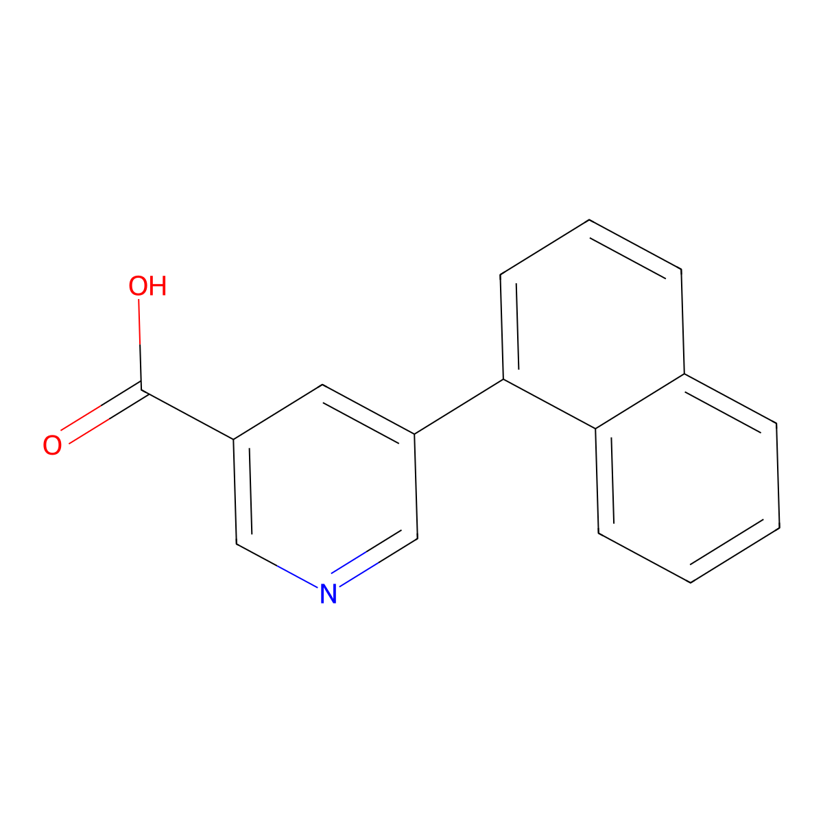 5-(Naphthalen-1-yl)nicotinic acid molecular structure, CAS 1261926-90-2