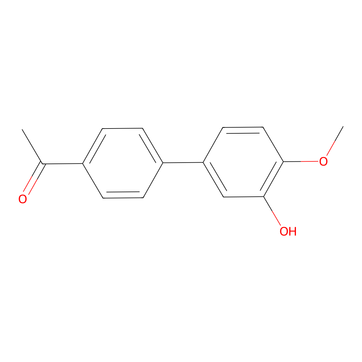 5-(4-Acetylphenyl)-2-methoxyphenol molecular structure, CAS 1261926-93-5