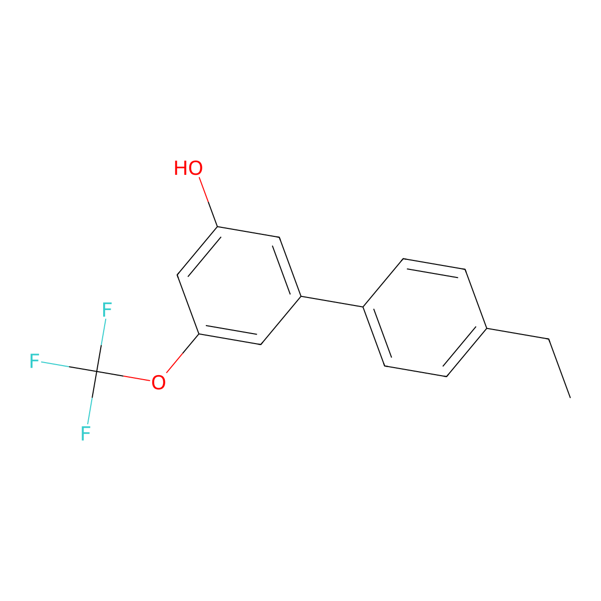 5-(4-Ethylphenyl)-3-trifluoromethoxyphenol molecular structure, CAS 1261927-38-1