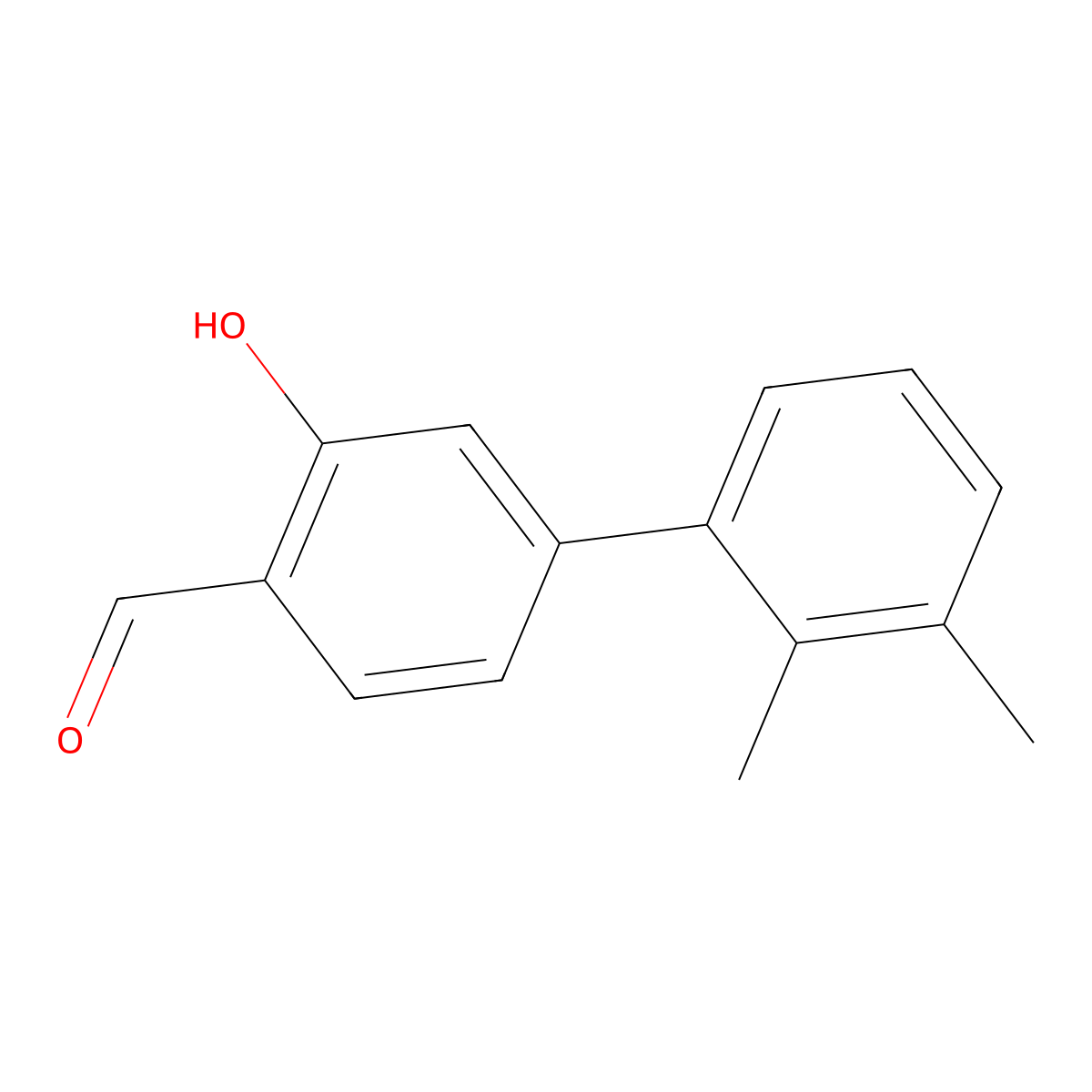 5-(2,3-Dimethylphenyl)-2-formylphenol molecular structure, CAS 1261930-16-8