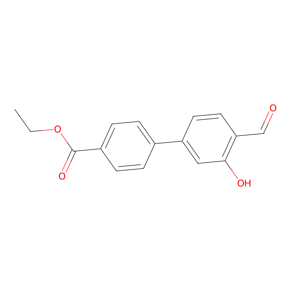 5-(4-Ethoxycarbonylphenyl)-2-formylphenol molecular structure, CAS 1261930-59-9
