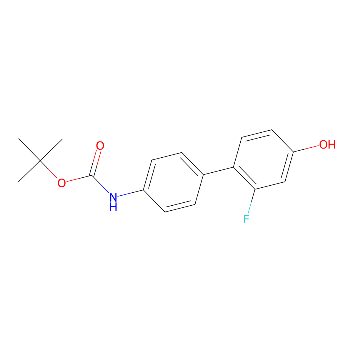 4-(4-BOC-Aminophenyl)-3-fluorophenol molecular structure, CAS 1261930-95-3