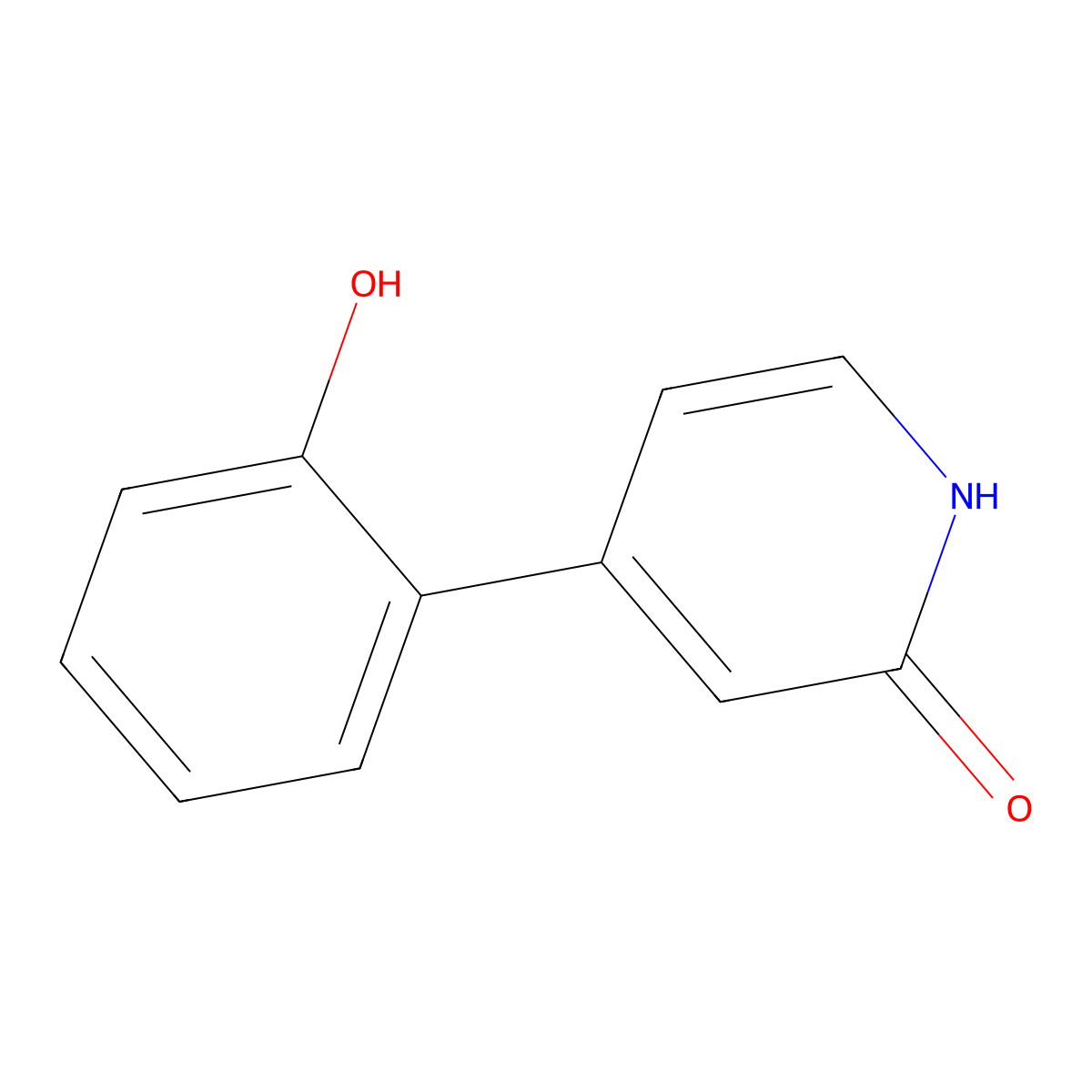 4-(2-Hydroxyphenyl)pyridin-2(1H)-one molecular structure, CAS 1261931-28-5