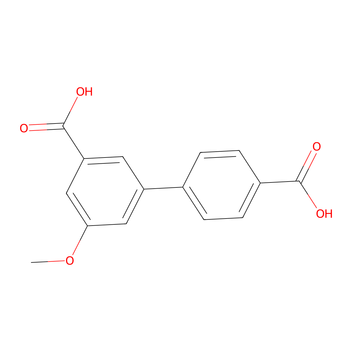3-(4-Carboxyphenyl)-5-methoxybenzoic acid molecular structure, CAS 1261931-39-8