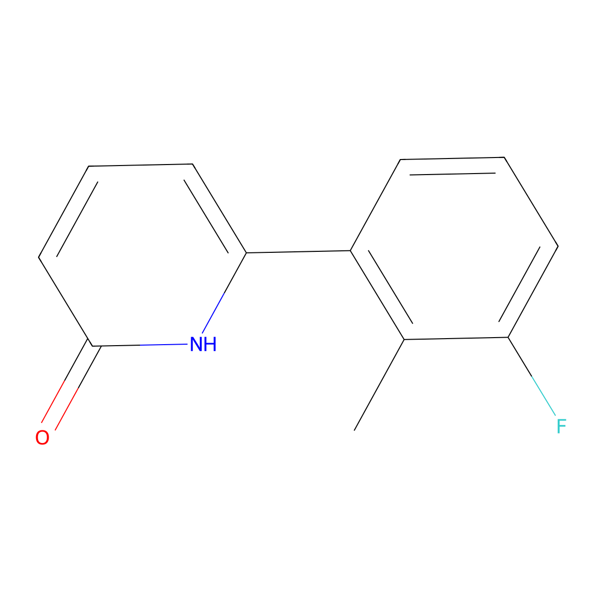 6-(3-Fluoro-2-methylphenyl)-2-hydroxypyridine molecular structure, CAS 1261931-50-3