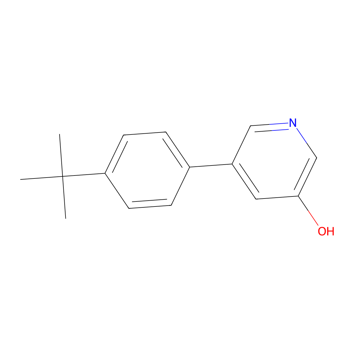 3-Hydroxy-5-(4-T-butylphenyl)pyridine molecular structure, CAS 1261931-94-5