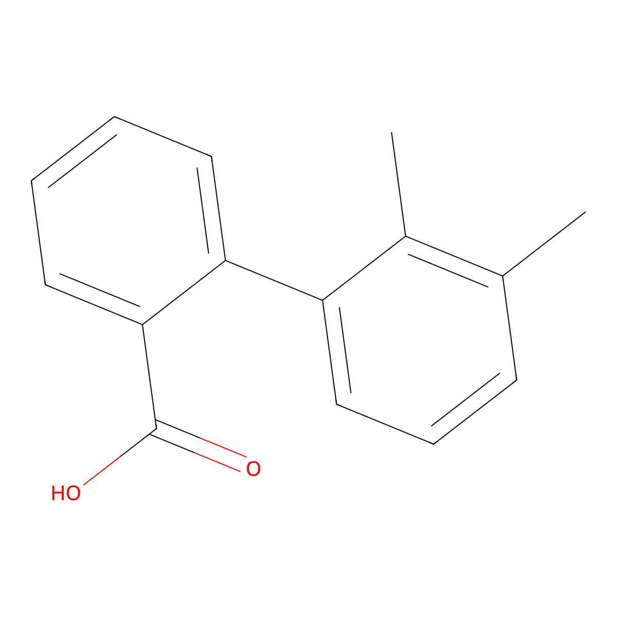 2-(2,3-Dimethylphenyl)benzoic acid molecular structure, CAS 1261932-54-0