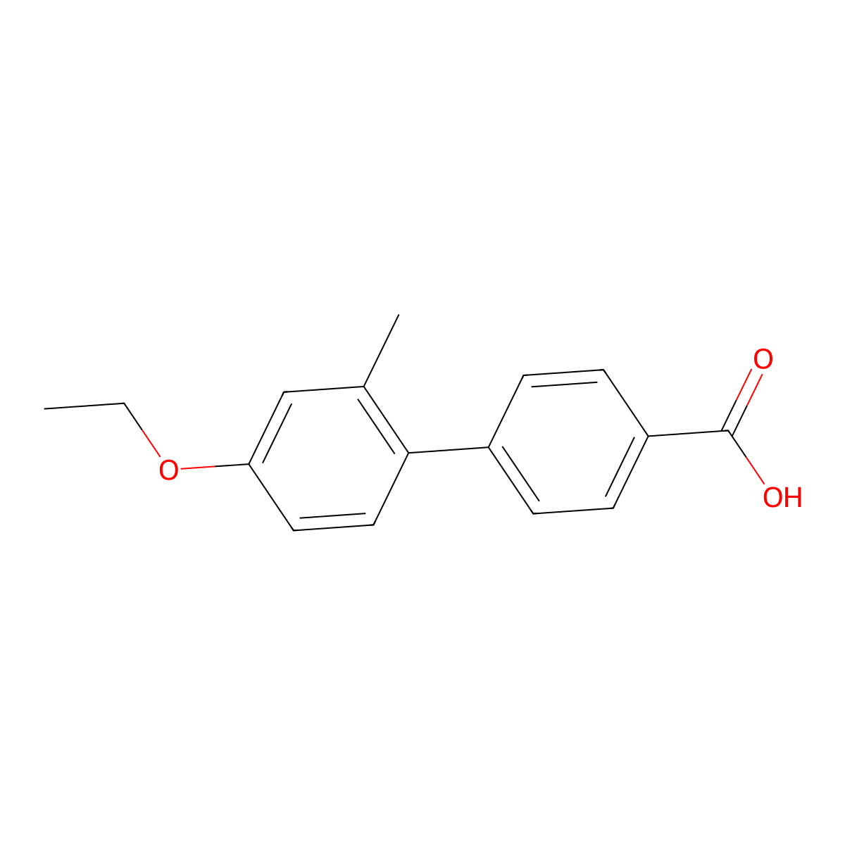4-(4-Ethoxy-2-methylphenyl)benzoic acid molecular structure, CAS 1261932-75-5