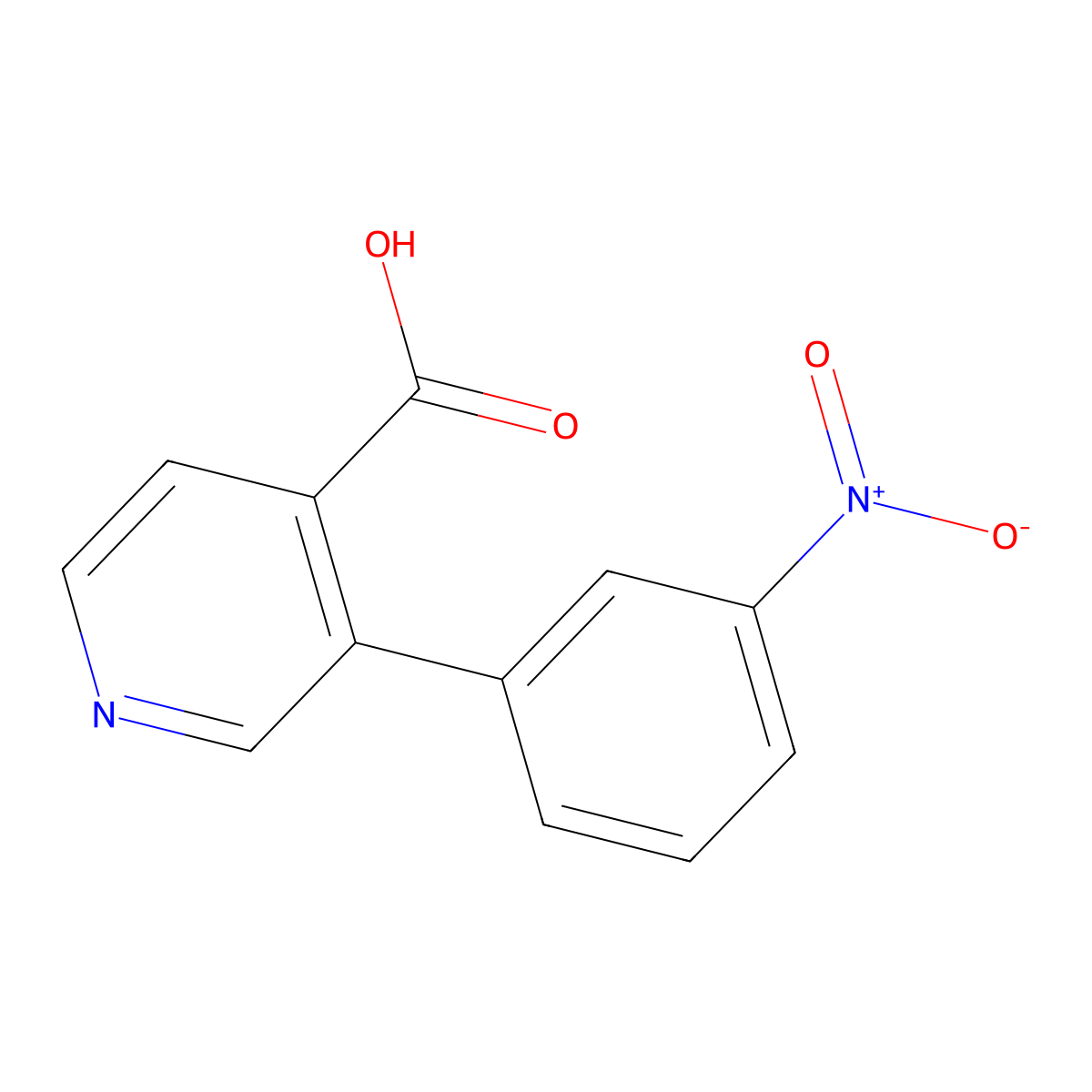 3-(3-Nitrophenyl)pyridine-4-carboxylic acid molecular structure, CAS 1261933-52-1