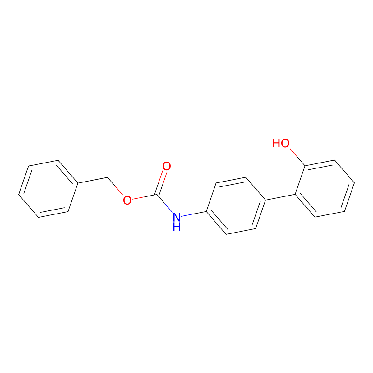 2-(4-Cbz-Aminopheny)phenol molecular structure, CAS 1261933-54-3