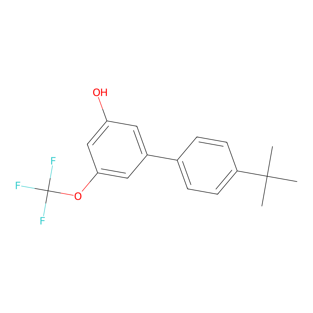5-(4-T-Butylphenyl)-3-trifluoromethoxyphenol molecular structure, CAS 1261933-63-4