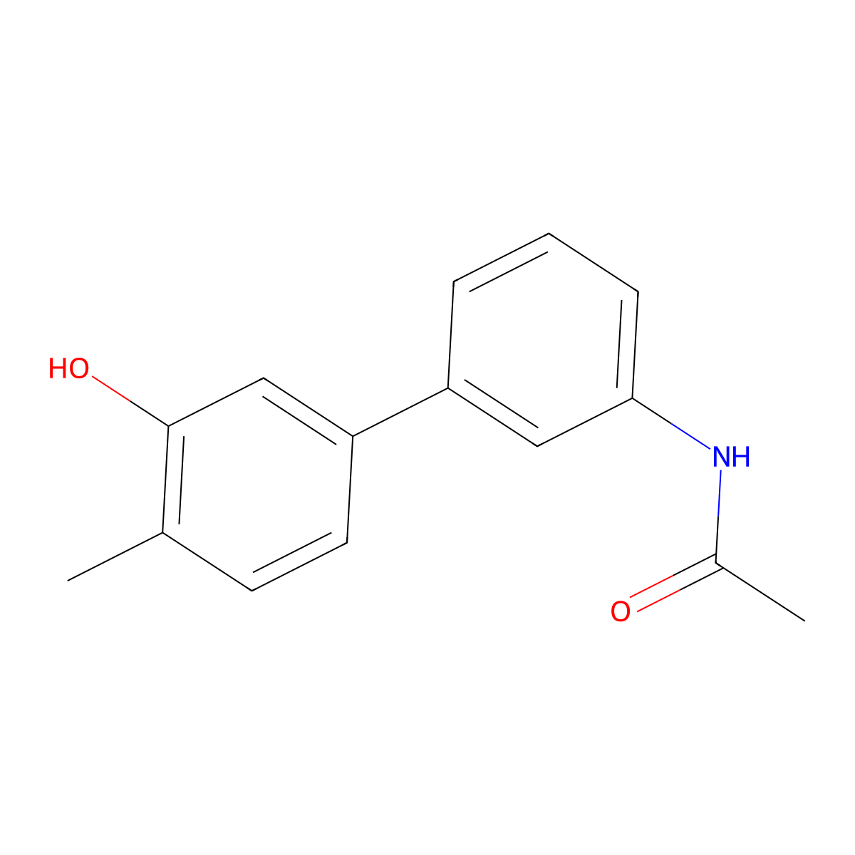 5-(3-Acetylaminophenyl)-2-methylphenol molecular structure, CAS 1261934-34-2