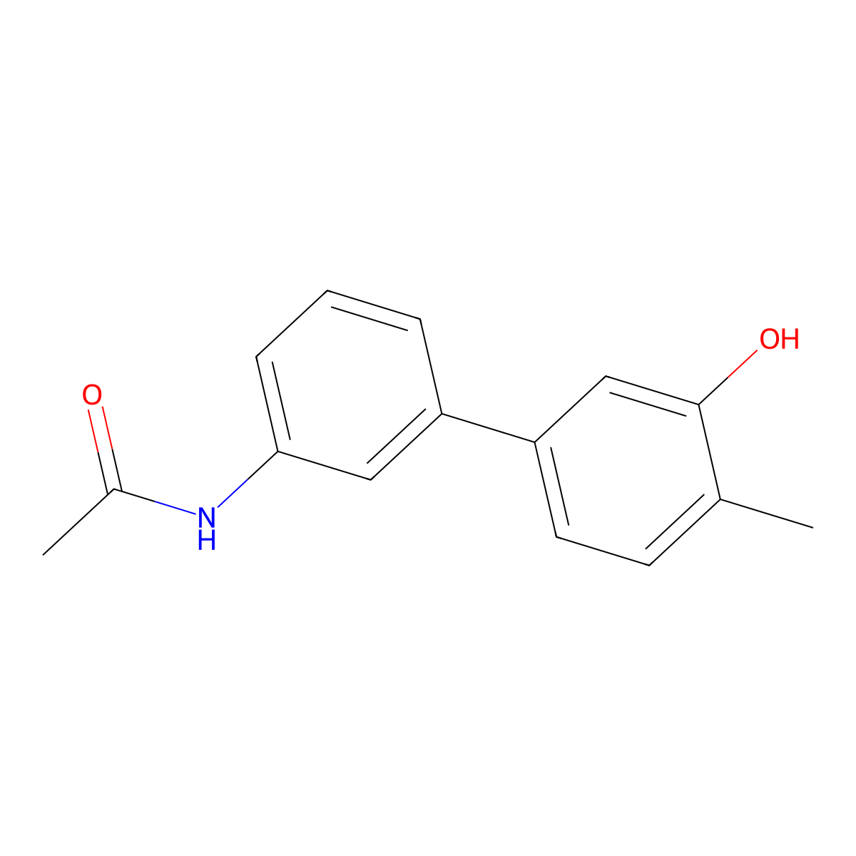 5-(3-Acetylaminophenyl)-2-methylphenol molecular structure, CAS 1261934-34-2