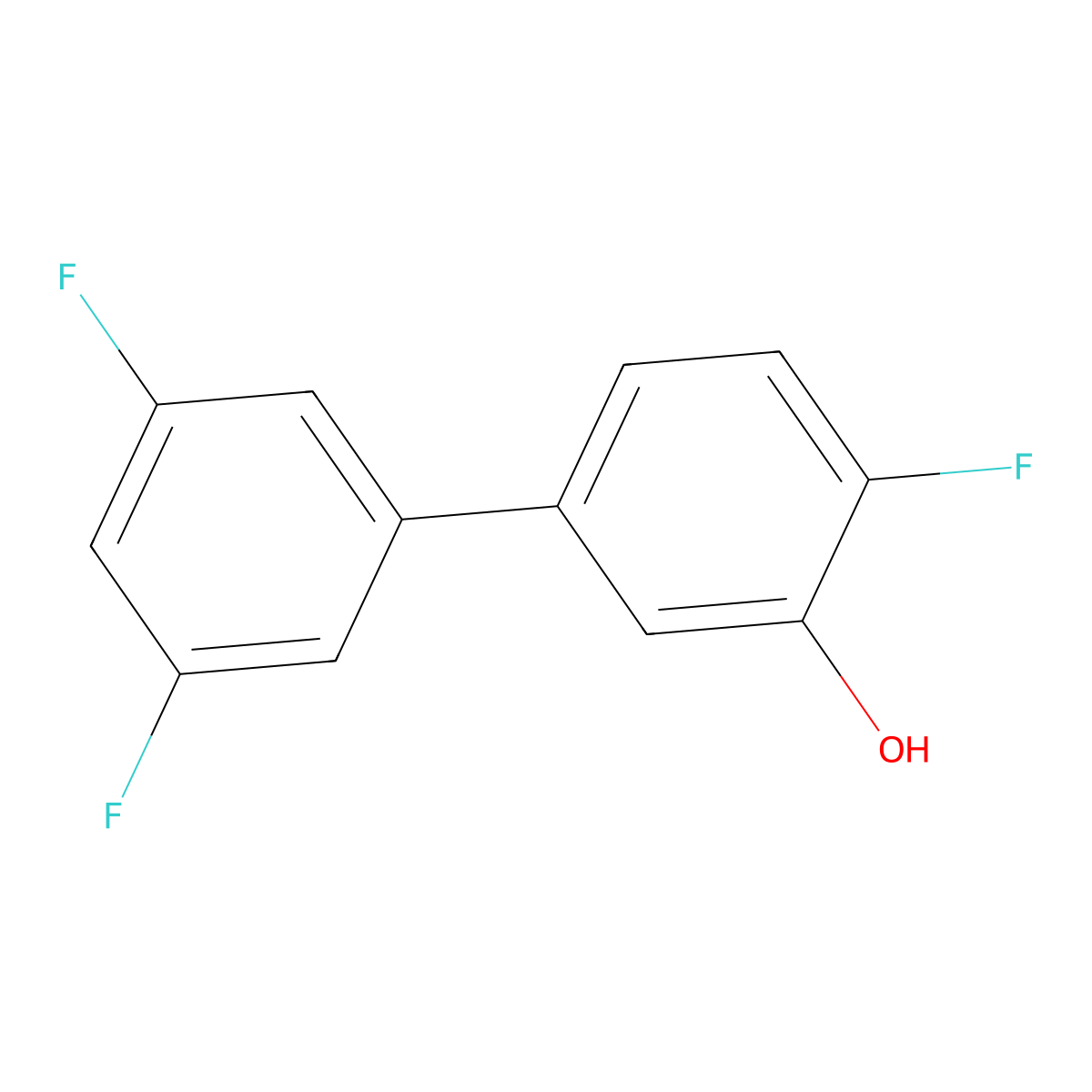 5-(3,5-Difluorophenyl)-2-fluorophenol molecular structure, CAS 1261935-47-0
