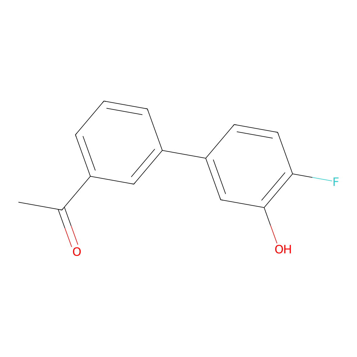 5-(3-Acetylphenyl)-2-fluorophenol molecular structure, CAS 1261935-80-1