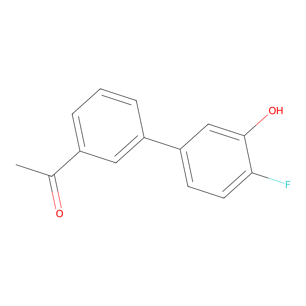 5-(3-Acetylphenyl)-2-fluorophenol molecular structure, CAS 1261935-80-1