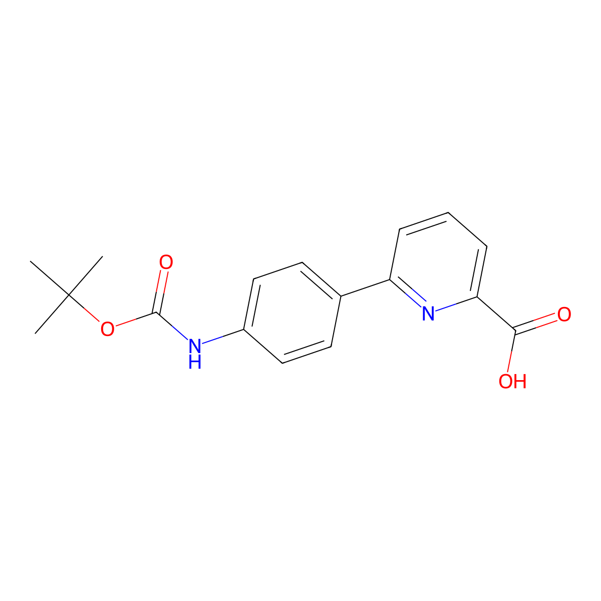 6-(4-BOC-Aminophenyl)picolinic acid molecular structure, CAS 1261936-66-6