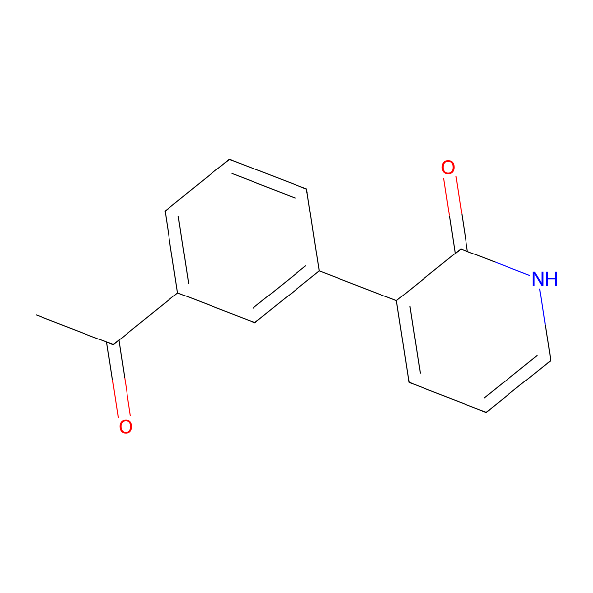 3-(3-Acetylphenyl)pyridin-2(1H)-one molecular structure, CAS 1261937-54-5