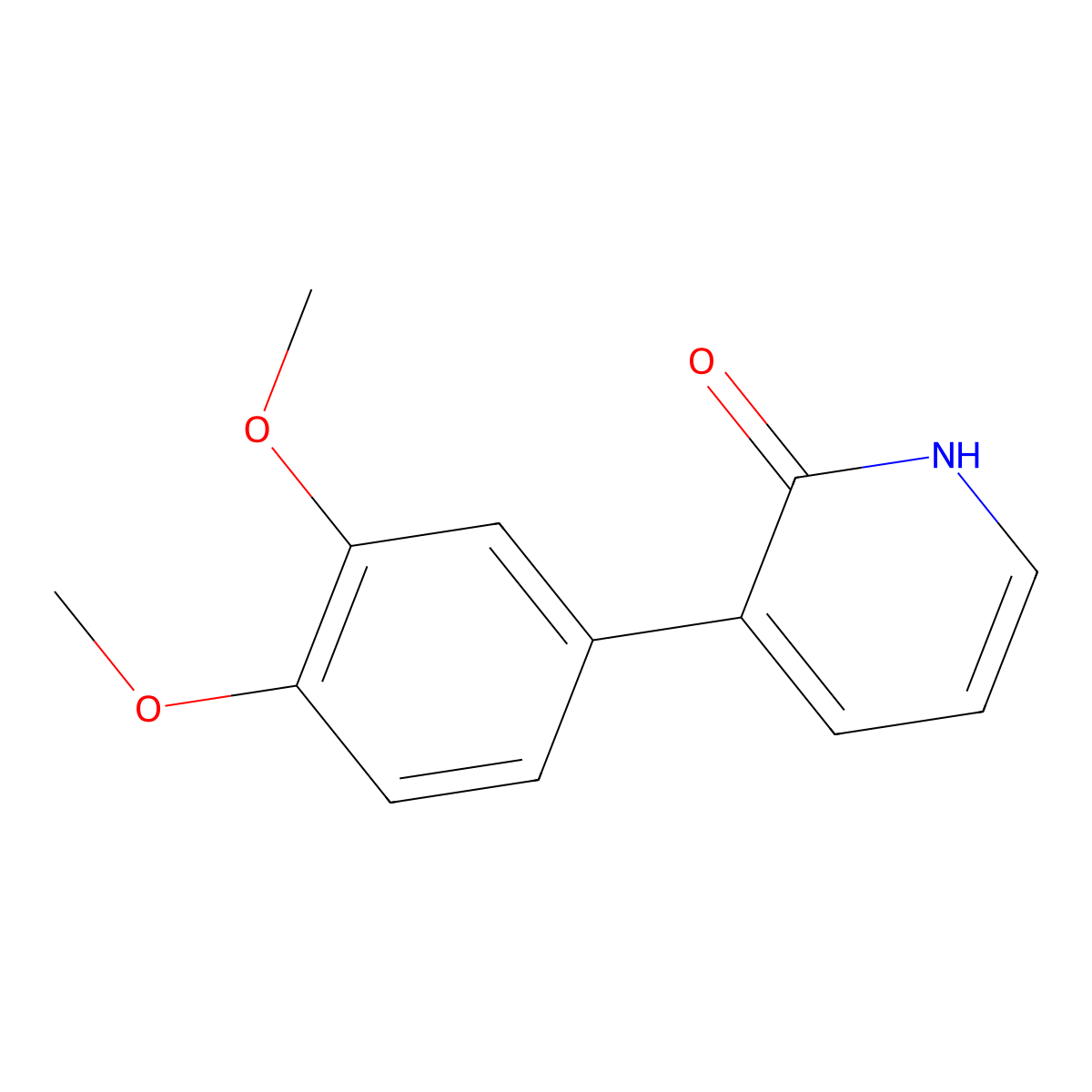 3-(3,4-Dimethoxyphenyl)pyridin-2(1H)-one molecular structure, CAS 1261938-85-5