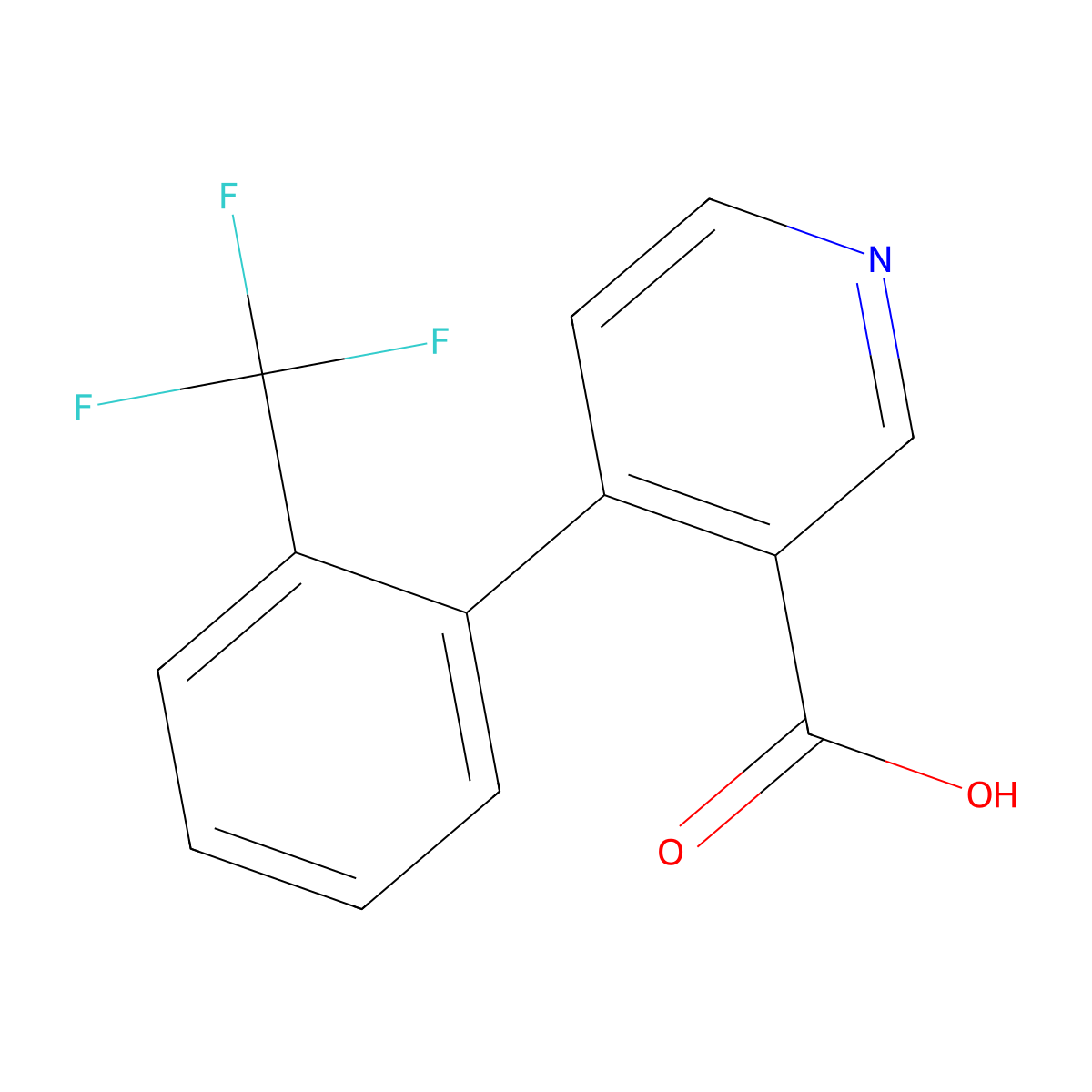 4-[2-(Trifluoromethyl)phenyl]pyridine-3-carboxylic acid molecular structure, CAS 1261939-01-8