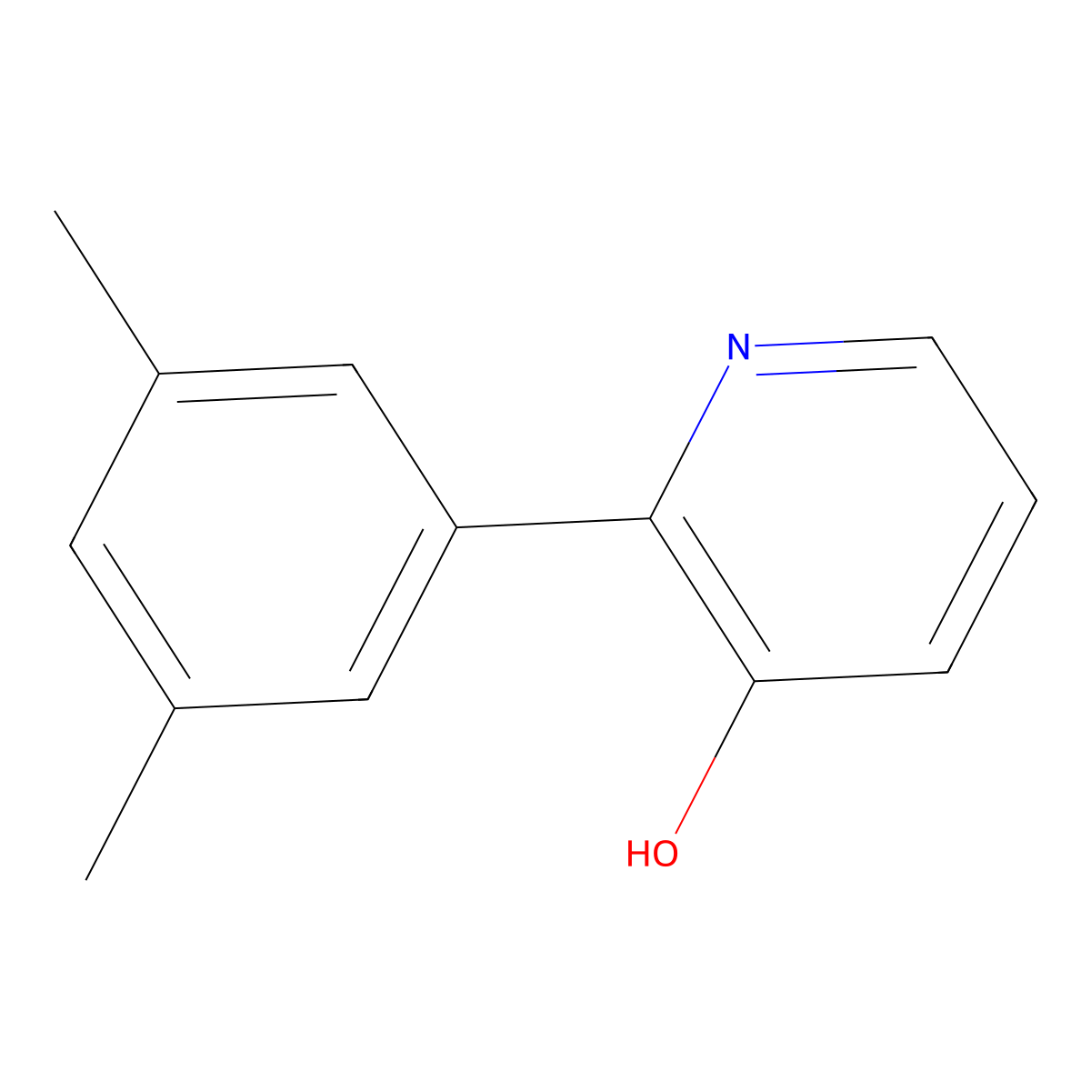 2-(3,5-Dimethylphenyl)-3-hydroxypyridine molecular structure, CAS 1261940-75-3
