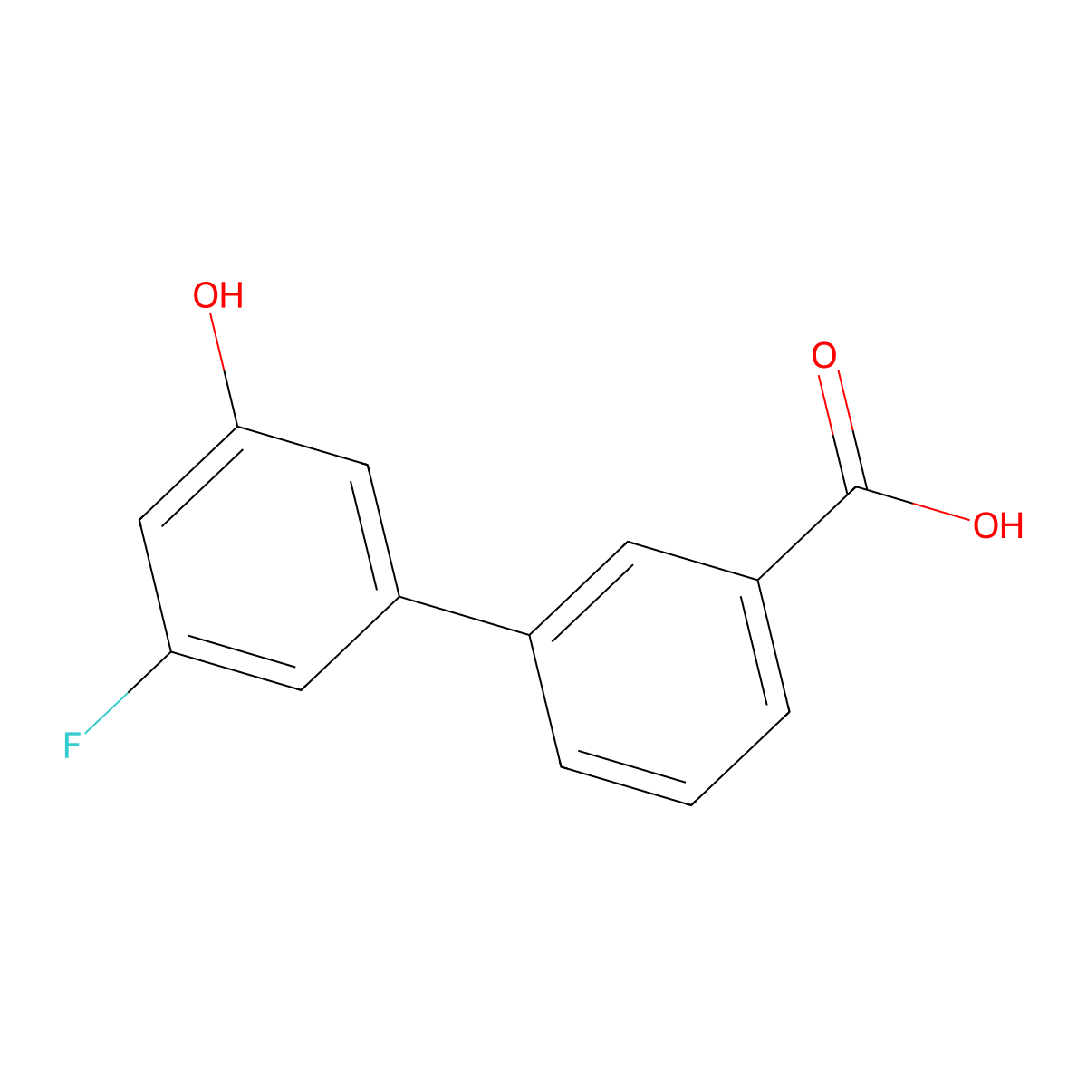 3-(3-Fluoro-5-hydroxyphenyl)benzoic acid molecular structure, CAS 1261940-99-1