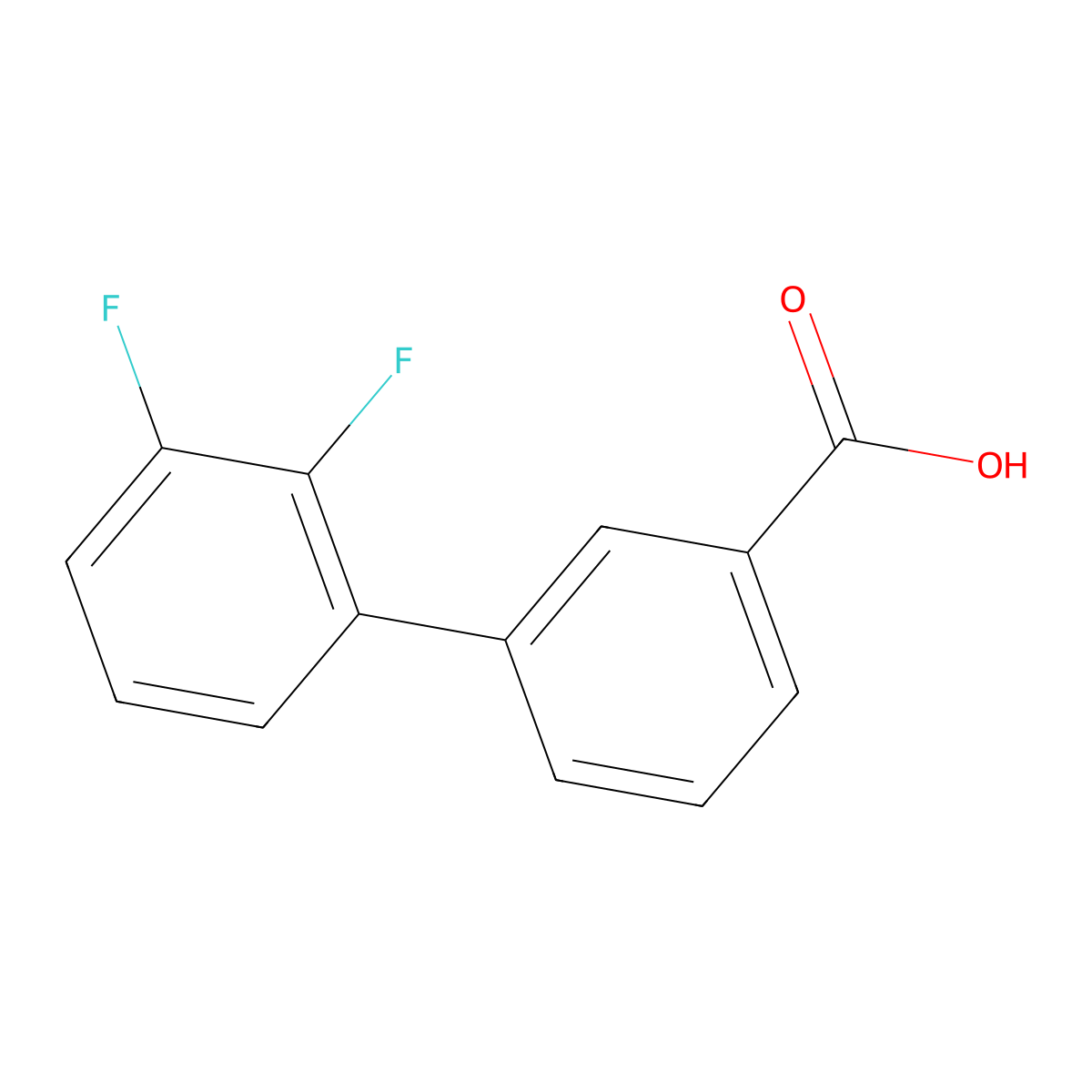 3-(2,3-Difluorophenyl)benzoic acid molecular structure, CAS 1261941-01-8