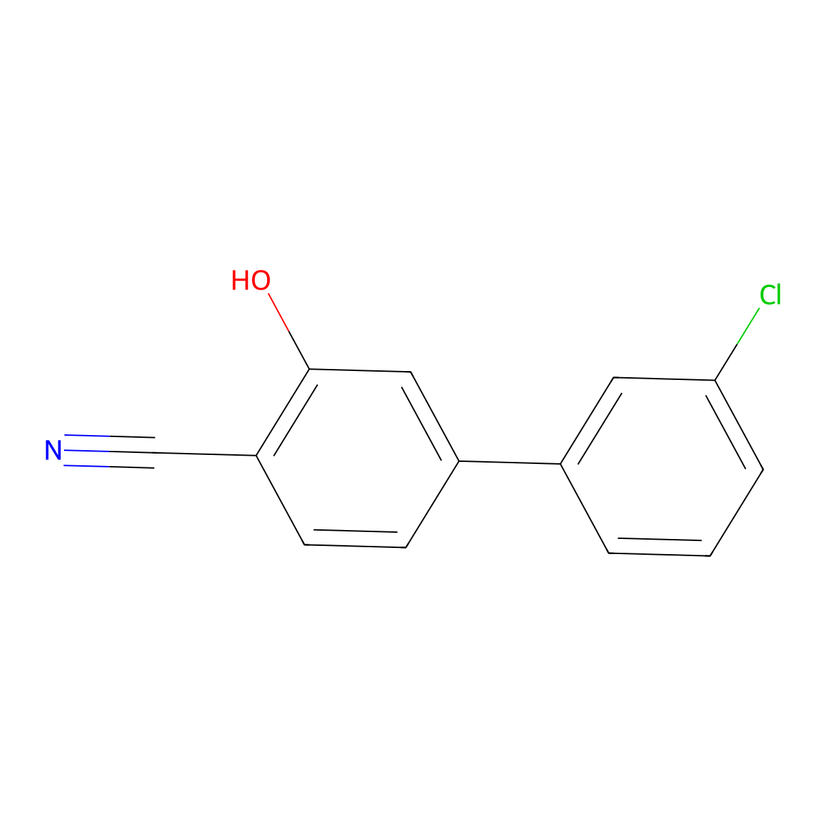 5-(3-Chlorophenyl)-2-cyanophenol molecular structure, CAS 1261941-74-5