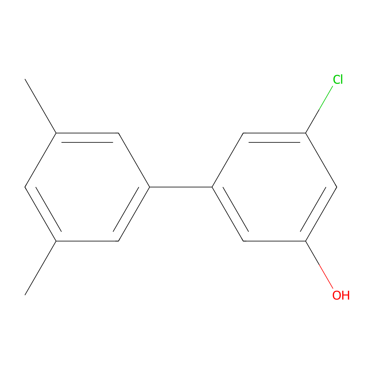 3-Chloro-5-(3,5-dimethylphenyl)phenol molecular structure, CAS 1261942-01-1