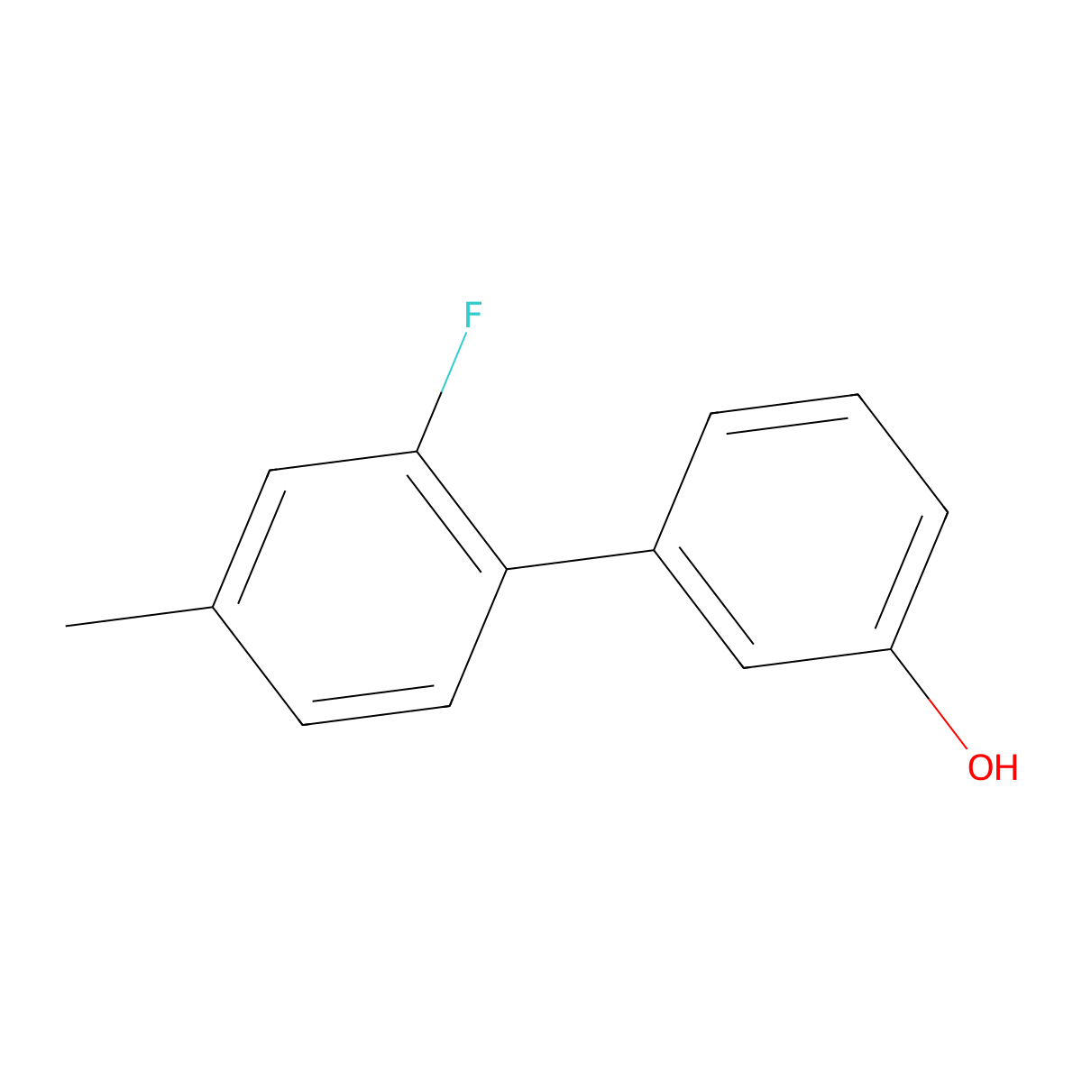 3-(2-Fluoro-4-methylphenyl)phenol molecular structure, CAS 1261942-37-3