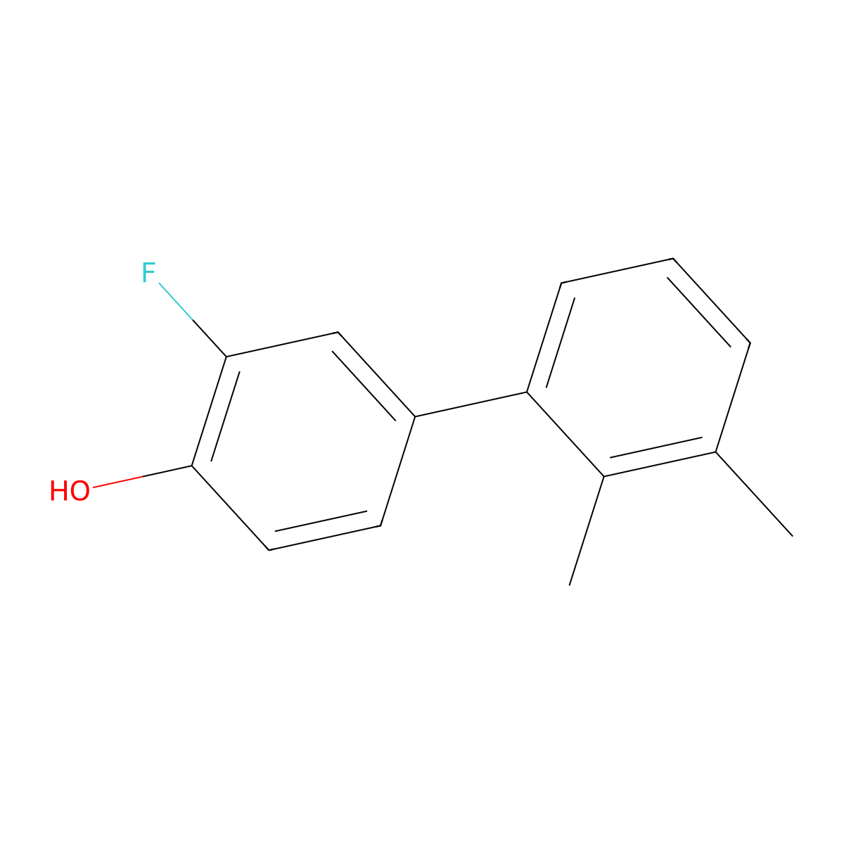 4-(2,3-Dimethylphenyl)-2-fluorophenol molecular structure, CAS 1261943-18-3