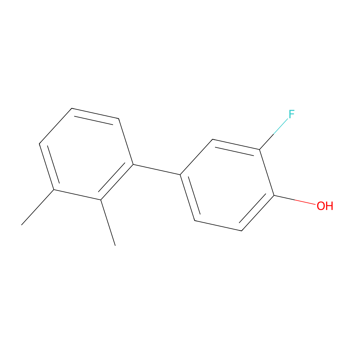 4-(2,3-Dimethylphenyl)-2-fluorophenol molecular structure, CAS 1261943-18-3