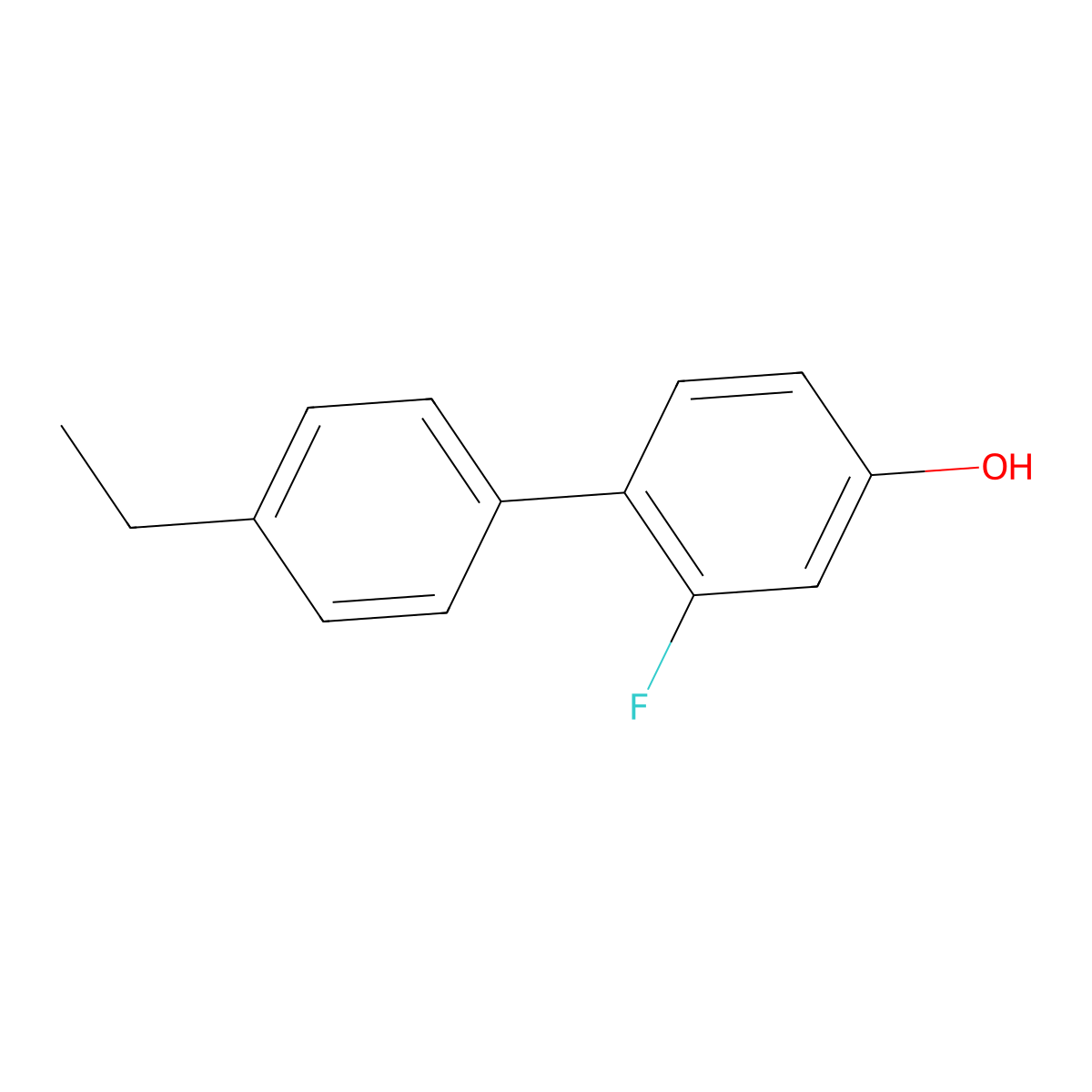 4-(4-Ethylphenyl)-3-fluorophenol molecular structure, CAS 1261943-32-1