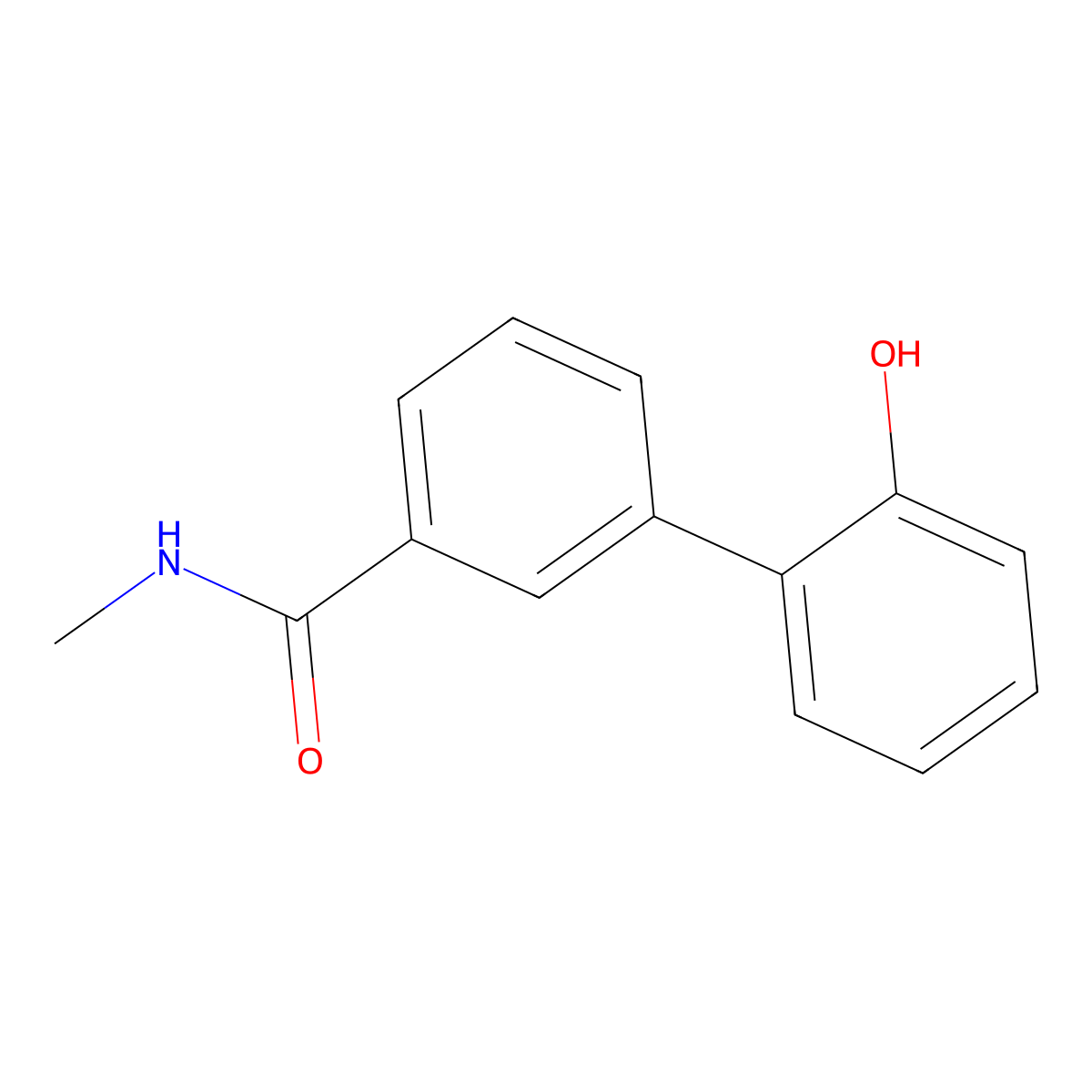 2-[3-(N-Methylaminocarbonyl)phenyl]phenol molecular structure, CAS 1261943-43-4
