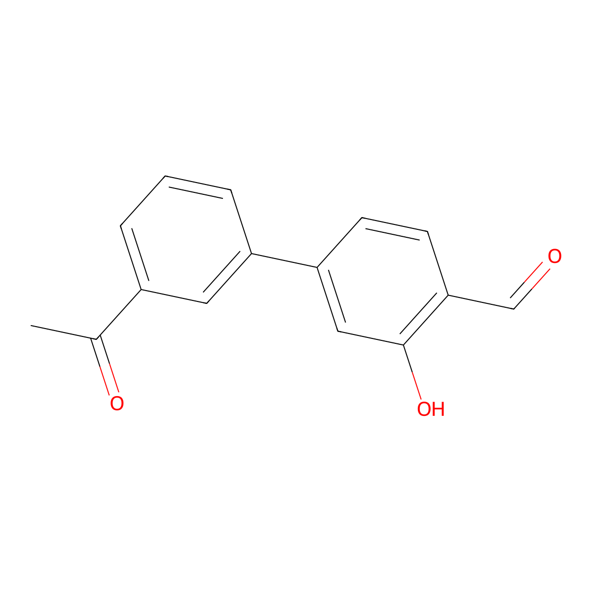 5-(3-Acetylphenyl)-2-formylphenol molecular structure, CAS 1261943-88-7