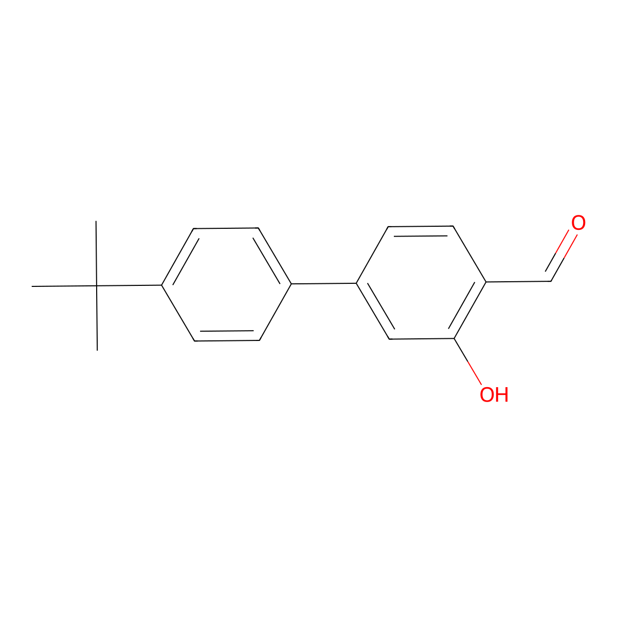 2-Formyl-5-(4-T-butylphenyl)phenol molecular structure, CAS 1261944-35-7