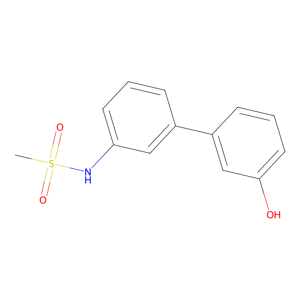 3-(3-Methylsulfonylaminophenyl)phenol molecular structure, CAS 1261944-68-6