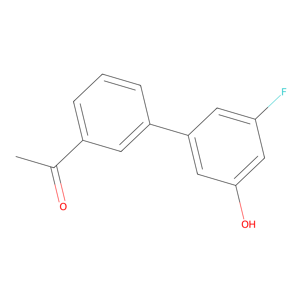 5-(3-Acetylphenyl)-3-fluorophenol molecular structure, CAS 1261944-93-7