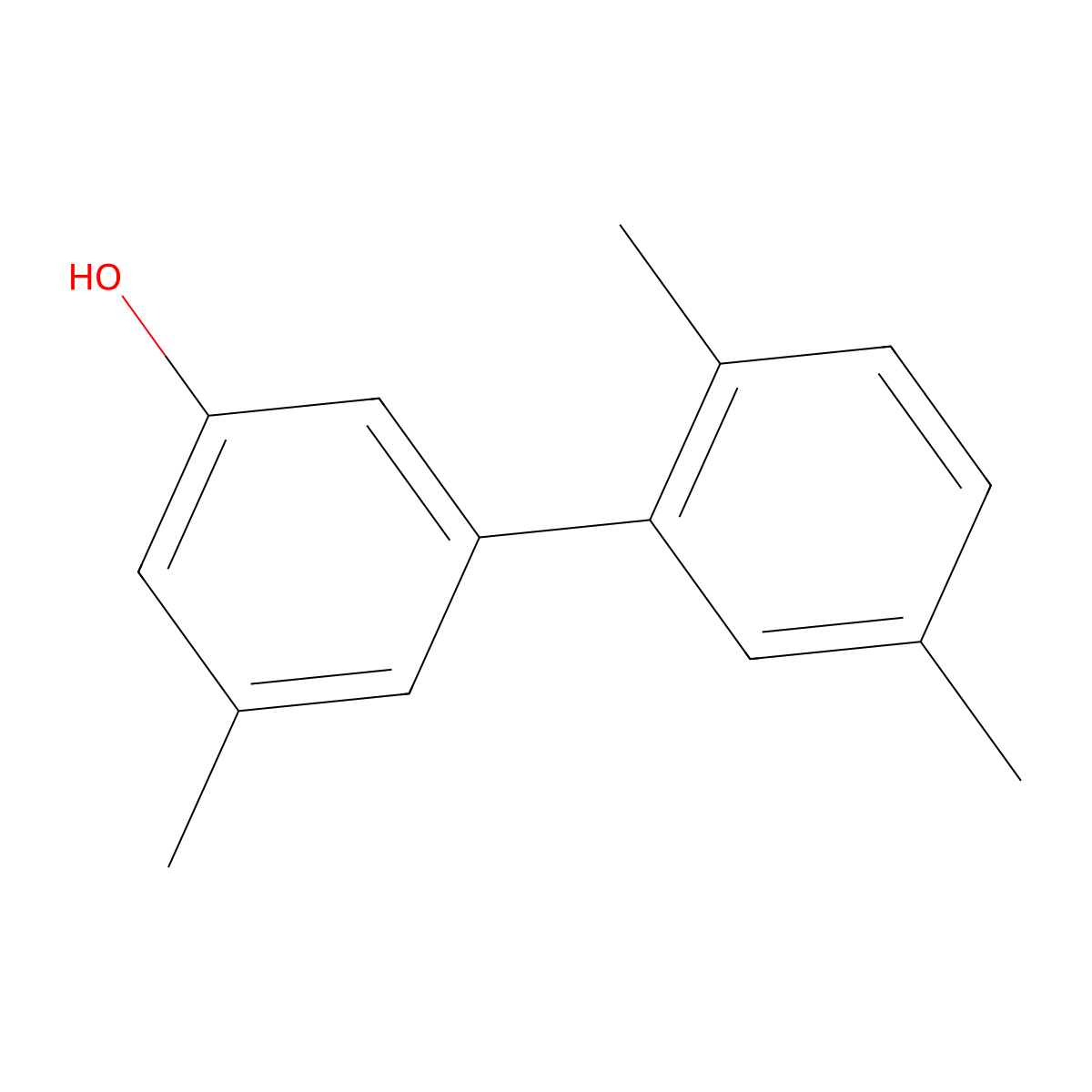 5-(2,5-Dimethylphenyl)-3-methylphenol molecular structure, CAS 1261945-74-7
