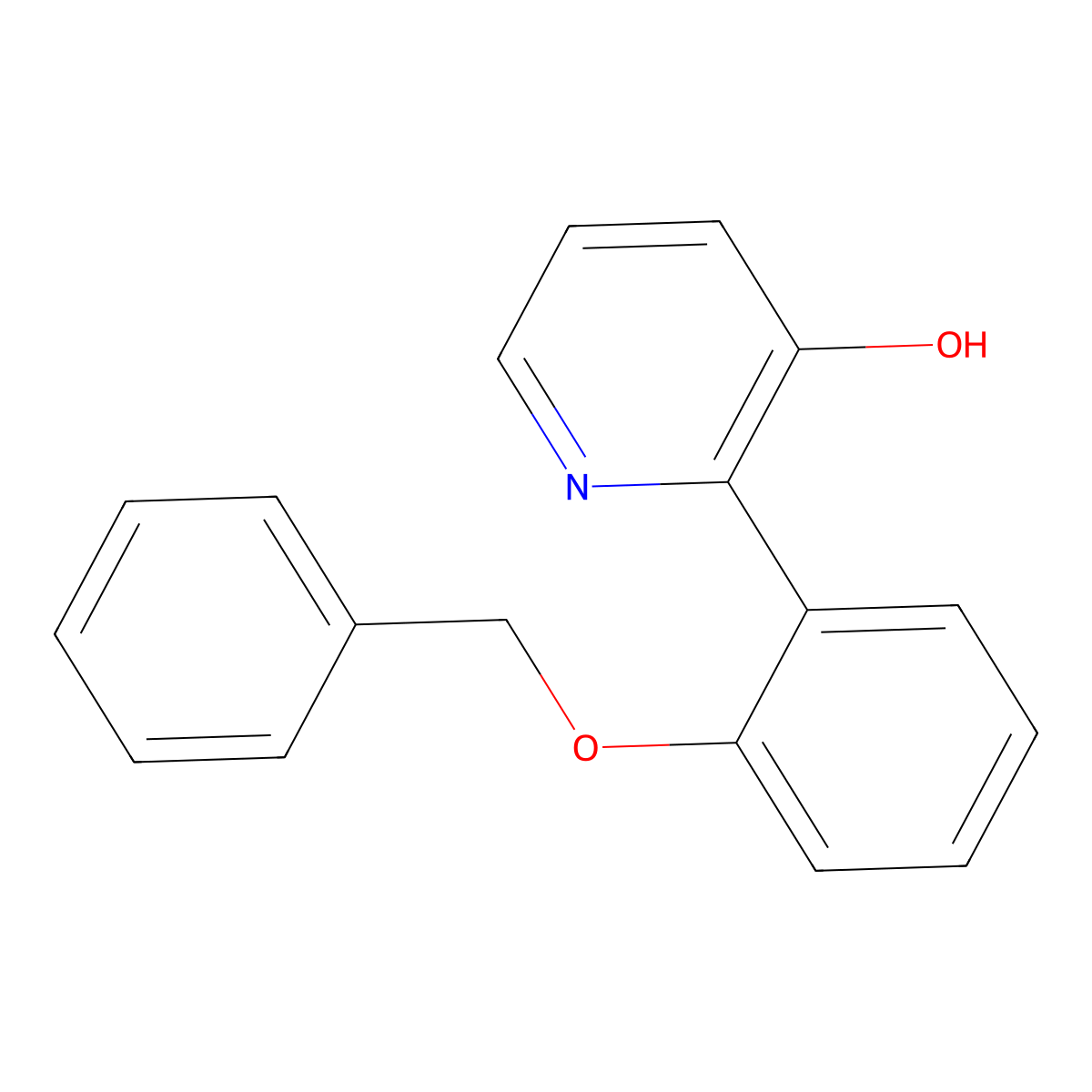 2-(2-Benzyloxyphenyl)-3-hydroxypyridine molecular structure, CAS 1261945-78-1