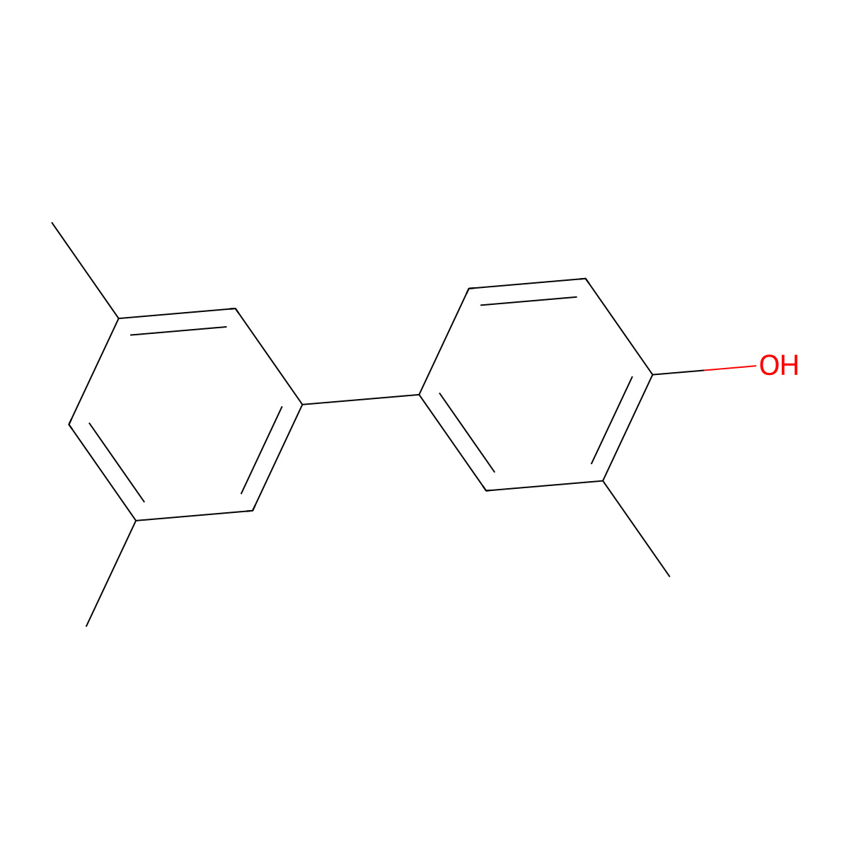 4-(3,5-Dimethylphenyl)-2-methylphenol molecular structure, CAS 1261945-91-8