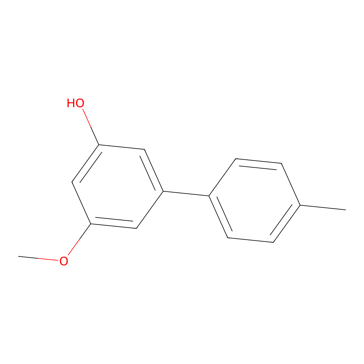 5-Methoxy-4'-methyl[1,1'-biphenyl]-3-ol molecular structure, CAS 1261946-02-4