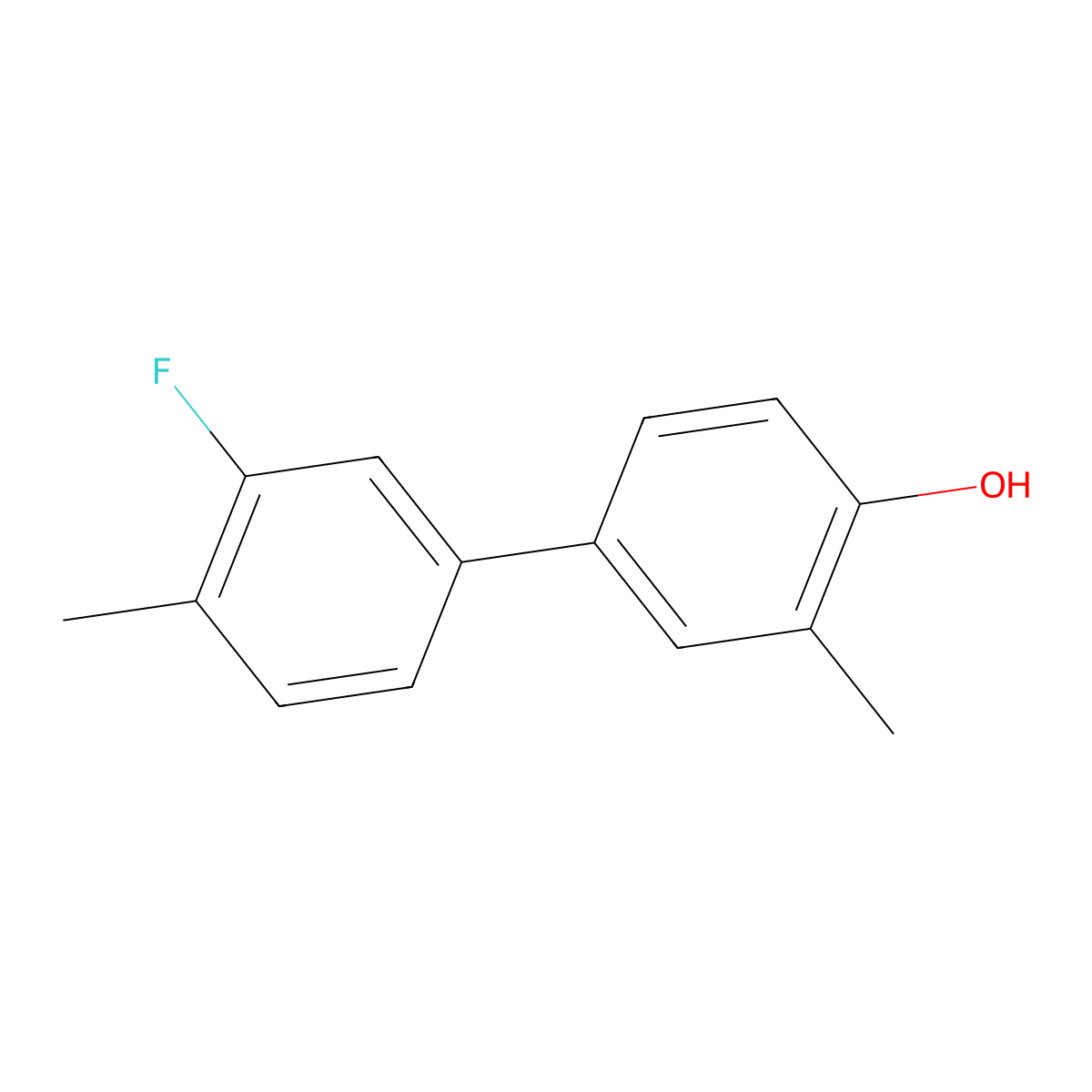 4-(3-Fluoro-4-methylphenyl)-2-methylphenol molecular structure, CAS 1261946-04-6