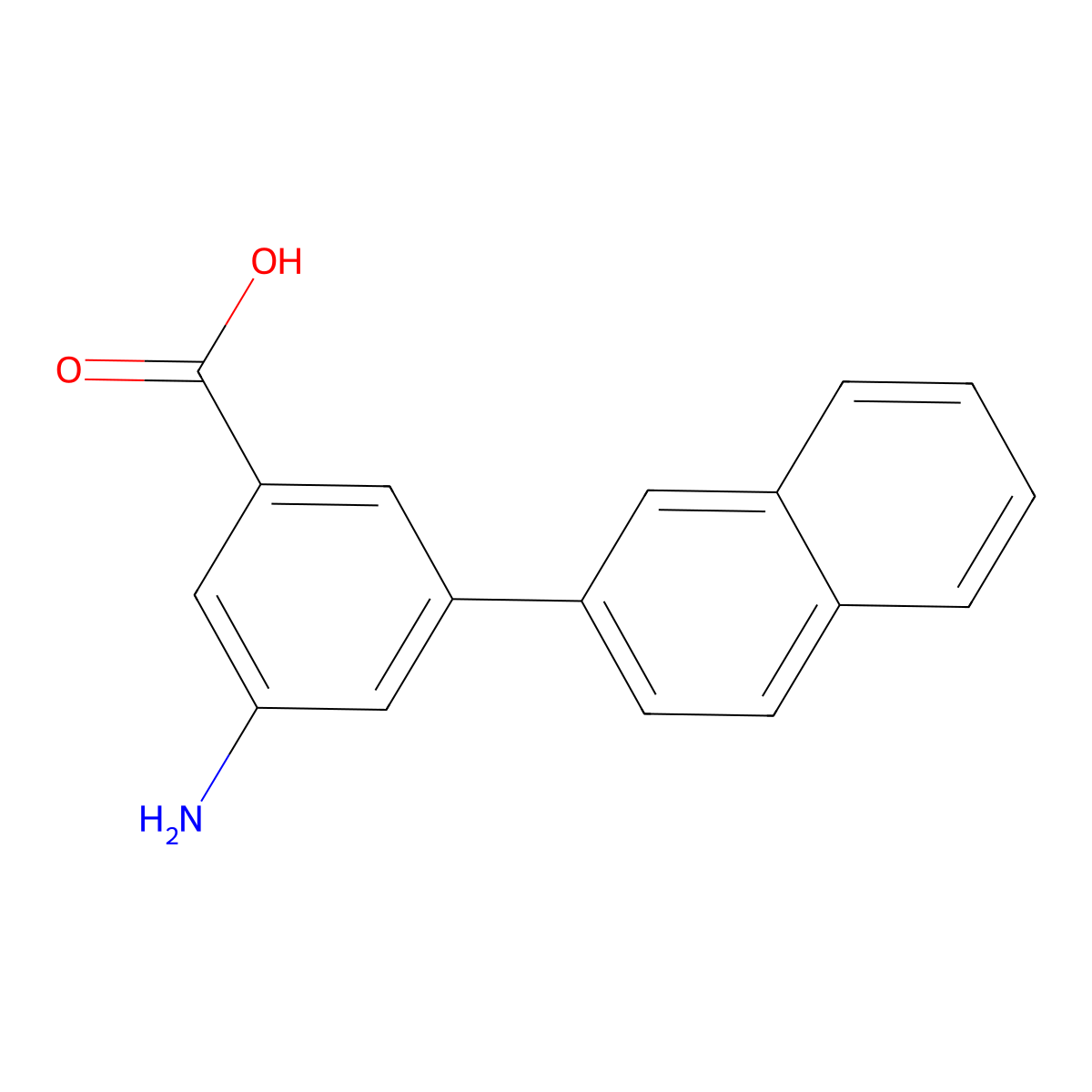 3-Amino-5-(naphthalen-2-YL)benzoic acid molecular structure, CAS 1261946-10-4
