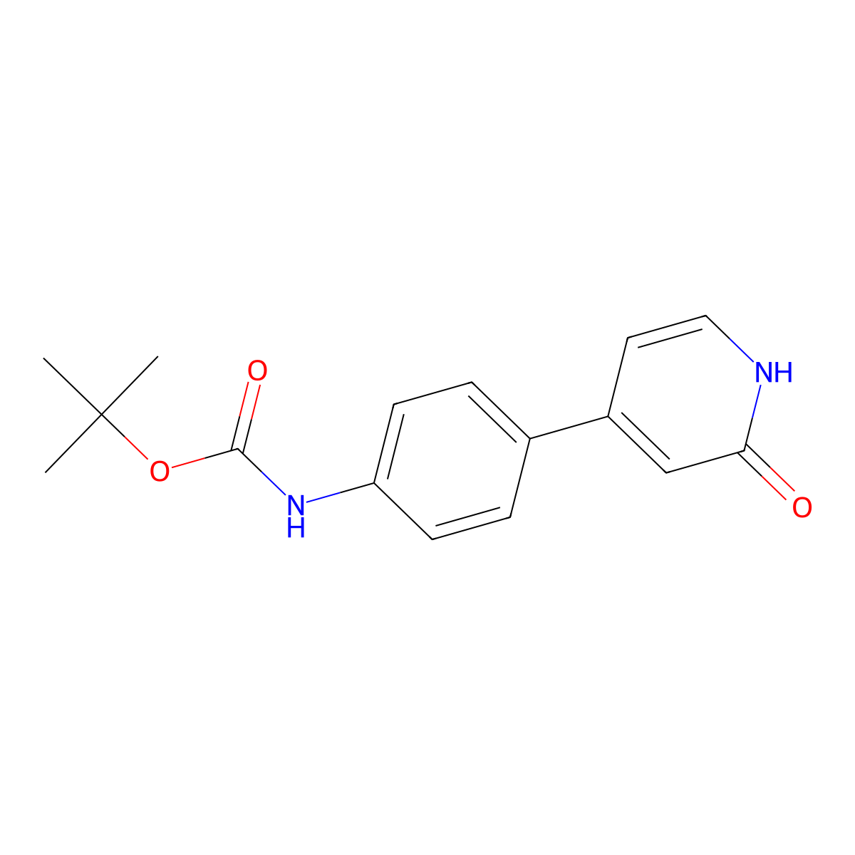 4-(4-Boc-aminophenyl)-2-hydroxypyridine molecular structure, CAS 1261946-14-8