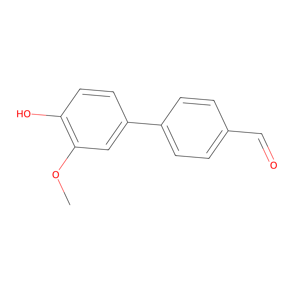 4-(4-Formylphenyl)-2-methoxyphenol molecular structure, CAS 1261946-58-0