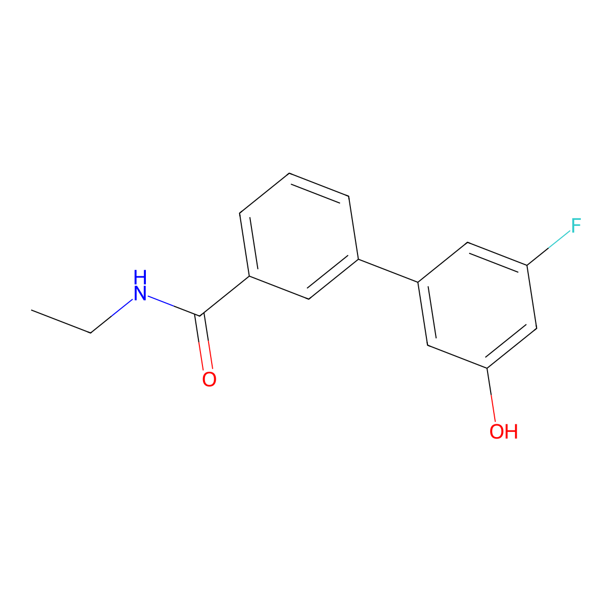 5-[3-(N-Ethylaminocarbonyl)phenyl]-3-fluorophenol molecular structure, CAS 1261946-76-2
